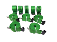 Load image into Gallery viewer, 4" x 30' Winch Straps with Flat Hook (10 PACK)