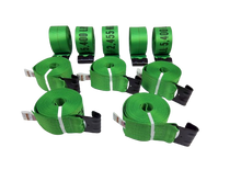 Load image into Gallery viewer, 4" x 30' Winch Straps with Flat Hook (10 PACK)