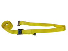 Load image into Gallery viewer, 2" x 12' Yellow Interior Van Strap Cam Buckle Assembly with E-Track Fitting