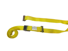Load image into Gallery viewer, 2" x 12' Yellow Interior Van Strap Cam Buckle Assembly with E-Track Fitting
