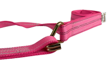 Load image into Gallery viewer, 2" X 10' Sewn loop wheel strap w/ Wire hook (Pink)