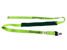 Load image into Gallery viewer, 12 Feet Diamond Weave Replacement Wheel Strap with Low Pro Sleeve (Wire Hook)