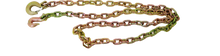 Load image into Gallery viewer, 3/8" x 10' G70 Heavy Equipment Chains with Grab and Slip Hooks