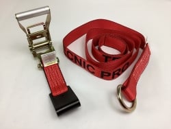 Ratchet Straps 8-Piece Red Lasso Strap Kit - 8ft Long, 2" Ratchet - Foto 5