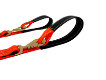 Load image into Gallery viewer, 2" x 56" V Strap Bridle Diamond Weave with Flat Snap Hooks and Loops