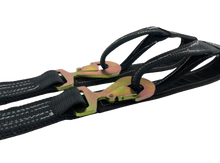 Load image into Gallery viewer, 2" x 56" V Strap Bridle Diamond Weave with Flat Snap Hooks and Loops