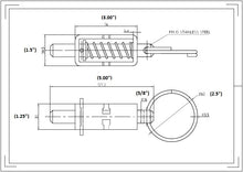 Load image into Gallery viewer, Long Weld-on Spring Lock with 5/8" Pin