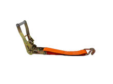 Load image into Gallery viewer, 2" x 30' Orange ETD Ratchet Strap with Wire Hook