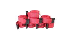 Load image into Gallery viewer, 4" x 30' Diamond Weave Winch Straps with Flat Hook | Pack of 8