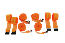 Load image into Gallery viewer, 4" x 30' Diamond Weave Winch Straps with Flat Hook | Pack of 8