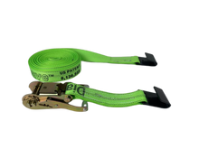 Load image into Gallery viewer, 2" x 30' Diamond Weave Ratchet Assembly with Flat Hook