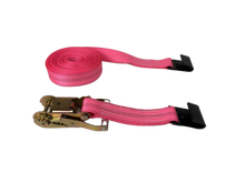 Load image into Gallery viewer, 2" x 40' Diamond Weave Ratchet Assembly with Flat Hook