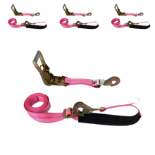 Load image into Gallery viewer, 2" x 10' Diamond Weave Twisted Snap Hook Combo Axle Strap (4 Pack)