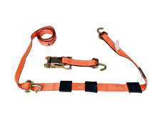 Load image into Gallery viewer, 2" Big Orange Wheel Strap with 3 Rubber Tread Grabs (Swivel J)