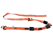 Load image into Gallery viewer, 12FT Big Orange Wheel Strap with 3 Rubber Tread Grabs (Swivel J)