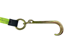 Load image into Gallery viewer, 2" x 24" V Strap Bridle Diamond Weave With 15" Forged J Hooks