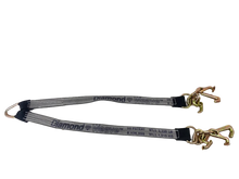 Load image into Gallery viewer, 2" x 36" V Strap Bridle Diamond Weave With Forged RTJ Frame Hooks