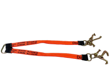 Load image into Gallery viewer, 2" x 36" V Strap Bridle Diamond Weave With Forged RTJ Frame Hooks