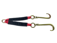 Load image into Gallery viewer, 3" x 24" V Strap Bridle with 15" Forged J Hooks