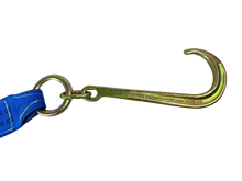 Load image into Gallery viewer, 4" x 24" V Strap Bridle Diamond Weave With 15" Forged J Hooks