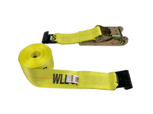 Load image into Gallery viewer, 4" x 30' Ratchet Assembly with Flat Hook