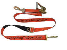 Load image into Gallery viewer, Combo Axle Strap w/ Ratchet & Twisted Snap Hook Short End | Pack of 2