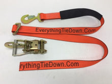 Load image into Gallery viewer, 2" x 8' Ratchet Axle Strap Assembly with Flat Snap Hook