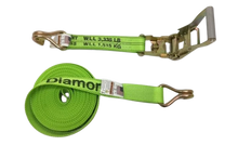 Load image into Gallery viewer, 2" x 30' Diamond Weave Ratchet Assembly with Wire Hook