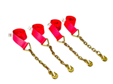 Load image into Gallery viewer, 3" 8 Point Kit Heavy Duty Strap Kit 14' for Rollback/Flatbed Chain End & Grab Hook