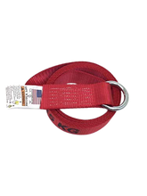 Load image into Gallery viewer, 2" x 8' Feet Steel O-Ring Red Lasso Straps | Pack of 4