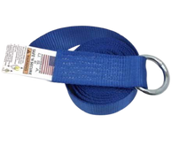 Load image into Gallery viewer, 8 Feet Blue Lasso Straps with Steel O-Rings | Pack of 12