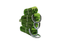 Load image into Gallery viewer, 2" x 100" HiViz Green TECNIC Webbing Lasso Straps w/ Swivel-J Hook Ratchets | Pack of 4