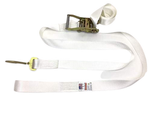 Load image into Gallery viewer, (8) Ratchet Straps to Anchor Tents Large (2" x 14' Twisted Snap Hook & Loop Ends)