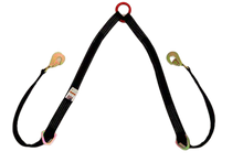 Load image into Gallery viewer, 2" x 56" V Strap Bridle Diamond Weave with Twisted Snap Hooks & Delta Rings