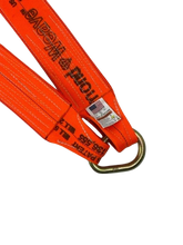 Load image into Gallery viewer, 4" x 36" V Strap Bridle Diamond Weave With 8" J Hook and Forged RTJ Frame Cluster Hooks