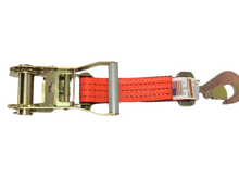 Load image into Gallery viewer, Axle Straps Combo W/ Ratchet and Flat Hook Short End