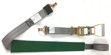 Load image into Gallery viewer, 2" x 11' DIAMOND WEAVE 3 Point Ratchet Wheel Strap with 2' Low Profile Grip Sleeve (Wire Hook)