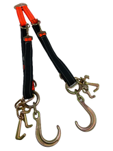 Load image into Gallery viewer, Multi-Bridle | Snap Hook | 8" J Hooks | RTJ Cluster Hooks | Fully Reinforced | Diamond Weave