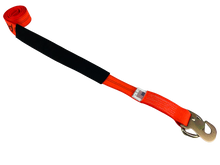 Load image into Gallery viewer, 2" x 8' Diamond Weave Wheel Lift Strap w/ Flat Snap Hook, D-Ring & Cordura Sleeve (SINGLE)