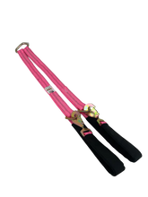 Load image into Gallery viewer, 2" x 56" V Strap Bridle Diamond Weave with Twisted Snap Hooks & Delta Rings