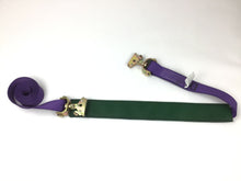 Load image into Gallery viewer, 2" x 11' DIAMOND WEAVE 3 POINT Wheel Strap with 2' Low Profile Grip Sleeve and Ratchet (Double Swivel E Track)