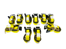 Load image into Gallery viewer, 10-Pack 2" x 30' Ratchet Strap with Flat Hooks - 3333lb WLL