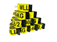 Load image into Gallery viewer, 4" x 30' Winch Straps with Flat Hook | 10 Pack | 5,400lb WLL