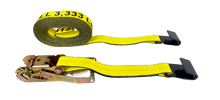 Load image into Gallery viewer, 10-Pack 2" x 30' Ratchet Strap with Flat Hooks - 3333lb WLL