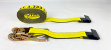 Load image into Gallery viewer, 2" x 27' Ratchet Strap with Flat Hook | 3,333lb WLL
