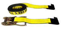 Load image into Gallery viewer, 10-Pack 2" x 30' Ratchet Strap with Flat Hooks - 3333lb WLL