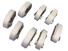 Load image into Gallery viewer, 2" x 15' White Tent Ratchet Straps with Sewn Loops (8 PACK)