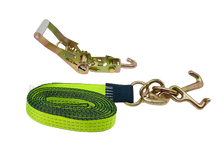 Load image into Gallery viewer, 2" x 12' Strap with RTJ Cluster Hooks with Swivel J Ratchets | Pack of 4