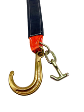 Load image into Gallery viewer, 3" x 30" V Strap Bridle with 8" J Hook and TJ Hook