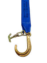 Load image into Gallery viewer, 4" x 30" V Strap Bridle Diamond weave with 8 inch J Hook and TJ Hook